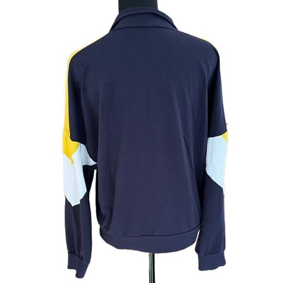 Shein color block 1/4 zip long sleeved sweatshirt with French terry lining sz M. - Picture 3 of 4